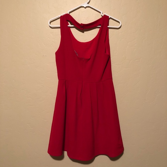 Red Mini Dress - Picture 3 of 4